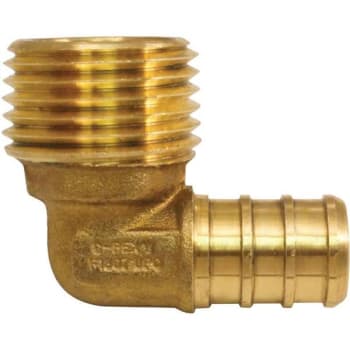 Image for Apollo 3/4 In. Brass PEX-B Barb X 3/4 In. Male Pipe Thread Adapter 90 Deg. Elbow from HD Supply