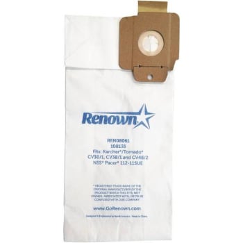Image for Renown Ren08061 Vacuum Bag Package Of 10 from HD Supply