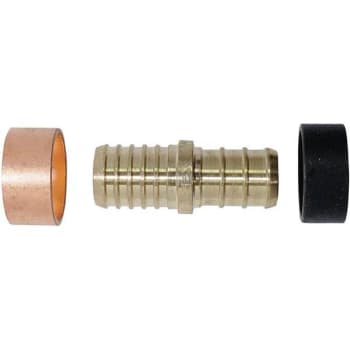 Image for Apollo 1/2 In. Brass PEX-B Barb Polybutylene Coupling from HD Supply