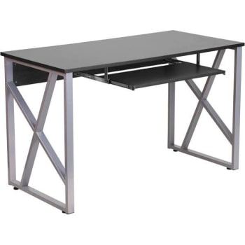 Image for Carnegy Avenue 47.3 In. Rectangular Black Computer Desks With Keyboard Tray from HD Supply