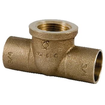 Image for Nibco I712-Lf 3/4"X3/4"X1/2" Cxcxfipt Forged Bronze Solder Tee from HD Supply