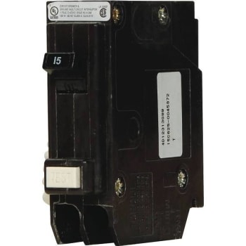 Image for Eaton Br 15 Amp Single Pole Self Test Ground Fault Circuit Breaker from HD Supply
