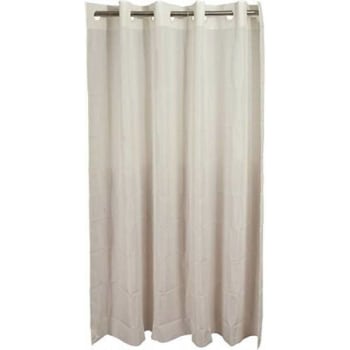 Image for Hookless 71 In. X 74 In. Plain Weave Polyester Shower Curtain (Beige) from HD Supply
