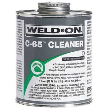 Image for Weld-On 1 Pt. C-65 Pvc, Cpvc, Abs, And Styrene Cleaner Clear Low VOC from HD Supply
