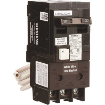 Image for Siemens 20 Amp Double-Pole Type Qpf Gfci Circuit Breaker from HD Supply