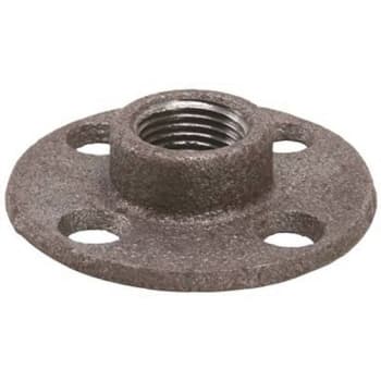 Image for 1/2 in. Black Malleable Floor Flange from HD Supply