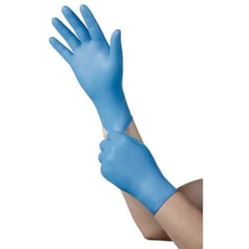 Image for Ambitex Small Blue 4 Mil. Nitrile Powder-Free General Purpose Gloves (100-Pack) from HD Supply