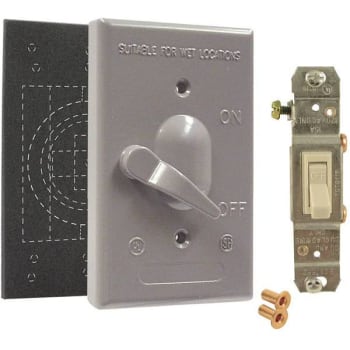 Image for Bell N3r 1-Gang Sp 125v 15a Switch Wall Outlet Cover Plate (For Outdoor Electrical Box) from HD Supply