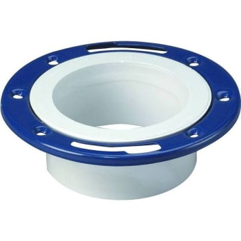 Water-Tite Flush-Tite Plastic Closet Flange For 3 In. Or 4 In. PVC Pipe W/ Metal Ring