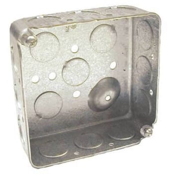 Image for Raco 4 In. Square Box 1-1/2 In. D With Sixteen 1/2 In. Ko' Raised Ground from HD Supply