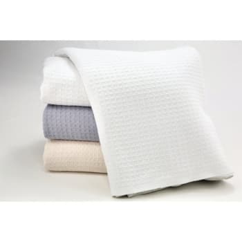 Image for Santa Clarita Thermal Blanket, 100% Cotton, King 108x90, Natural, Case Of 2 from HD Supply