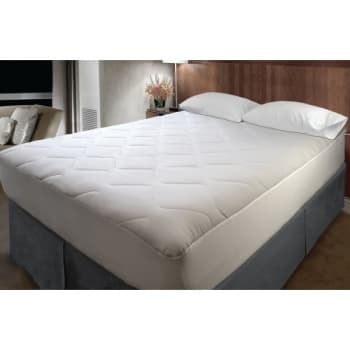 Classic Fitted Waterproof Mattress Pad, King 78x80", Case Of 4