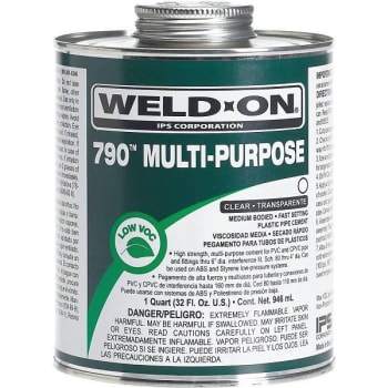 Image for IPS 1/4 Pt. Multi-Purpose Weld-On Cement (Clear) from HD Supply