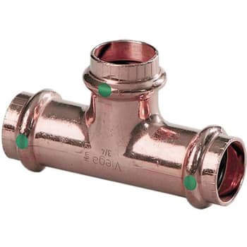 Image for Viega Propress 1-1/4 In. X 1-1/4 In. X 3/4 In. Copper Tee from HD Supply