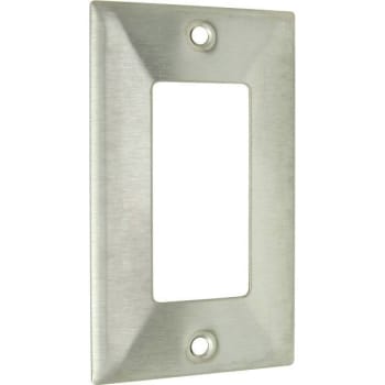 Image for Hubbell Wiring 1-Gang Stainless Steel Gfci Wall Plate from HD Supply