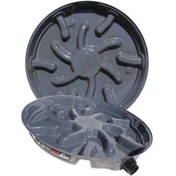 25 In. Dry Lift Water Heater Pan W/ Pvc Adapter