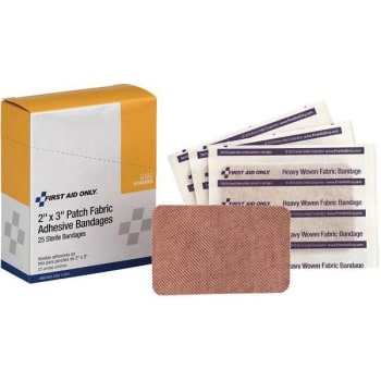 Image for First Aid Only 2 In. X 3 In. Heavy Woven Fabric Adhesive Bandages (25-Pack) from HD Supply