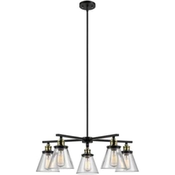 Image for Globe Electric Jackson 5-Light Oil Rubbed Bronze And Antique Brass Chandelier from HD Supply