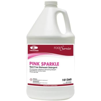 Image for Theochem Laboratories 1 Gal. Pink Sparkle Spot Free Liquid Dishwash Detergent from HD Supply