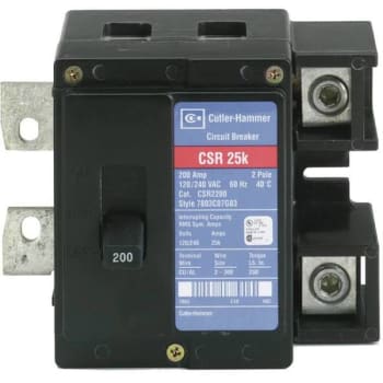 Image for Eaton Csr 200 Amp 2-Pole 25 Kaic Main Circuit Breaker from HD Supply