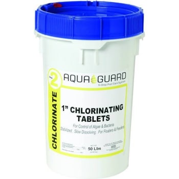 Image for Aquaguard 1 In 50 Lb. Trichloro Chlorine Tablets from HD Supply