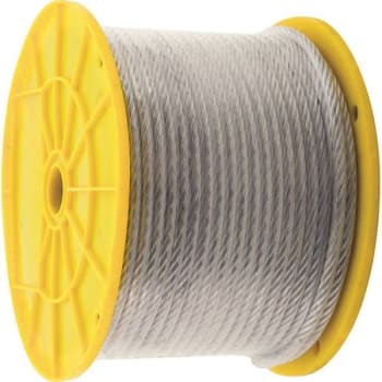 Image for Kingchain 1/8 In. X 3/16 In. X 250 Ft. 340 Lb. 7 X 7 Construction Safe Work Load Galavanized Aircraft Cable from HD Supply