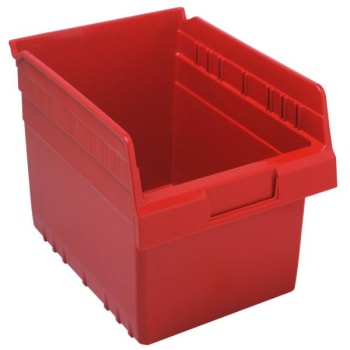 Image for Quantum Storage Systems Store-Max Bin, 10-1/6" X 7-1/8" X 8", Red, Case Of 20 from HD Supply
