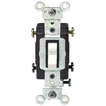 Image for Leviton 20a 120/277v 2-Pole Commercial Grade Ac Quiet Toggle Switch (White) from HD Supply