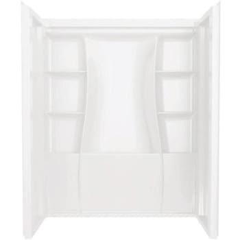 Delta 60 In. X 73.25 In. X 32 In. Alcove Shower Surrounds (High Gloss White)
