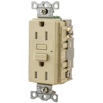 Image for Autoguarda‚ A 15-Amp 125-Volt, Door Tamper-Resistant/Weather Resistant Self-Test Gfci Duplex Outlet Receptacle, Ivory from HD Supply