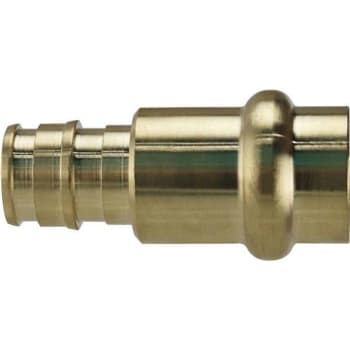 Apollo PEX-A Barb Press Adapter, 1/2" X 1/2", Brass
