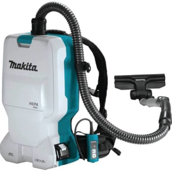 Image for Makita 18v X2 Lxt 1.6 Gal. HEPA 6.0 Ah Li-Ion Brushless Cordless Backpack Vacuum from HD Supply