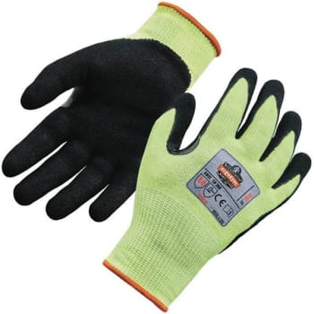 Image for Ergodyne Medium Lime ProFlex High-Visibility Nitrile-Coated Level 4 Cut Gloves (2-Pack) from HD Supply