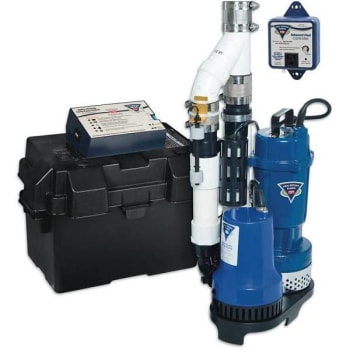 Image for PRO Series Pumps 1/3 HP Primary And Phcc-1850 Battery Backup Sump Pump System from HD Supply
