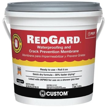 Image for Custom Building Products 1 Gal. Redgard Waterproofing And Crack Prevention Membrane from HD Supply