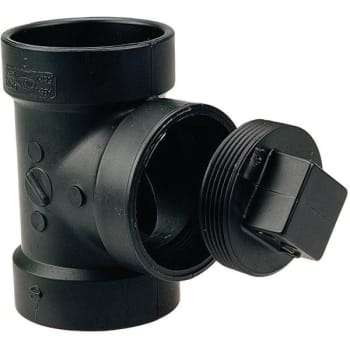 Image for Nibco 2 In. ABS DWV Hub Cleanout W/ Plug Test Tee from HD Supply