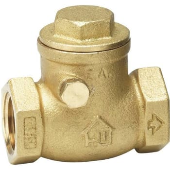 Image for Homewerks 2 In. FIP X 2 In. FIP Lead Free Brass Swing Check Valve from HD Supply
