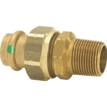 Image for Viega Propress 3/4 In. Press X 3/4 In. Mpt Zero-Lead Bronze Union from HD Supply