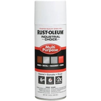 Rust-Oleum 12 Oz. Semi-Gloss Enamel Spray Paint  (White)