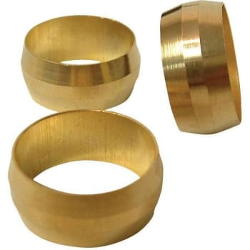 Image for Everbilt 1/4 " Brass Compression Sleeve Package Of 10 from HD Supply