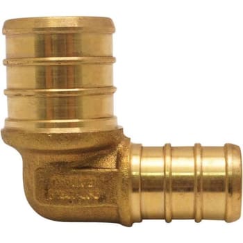 Image for Apollo 3/4 in. x 1/2 in. Brass PEX-B Barb 90 Deg. Reducing Elbow from HD Supply