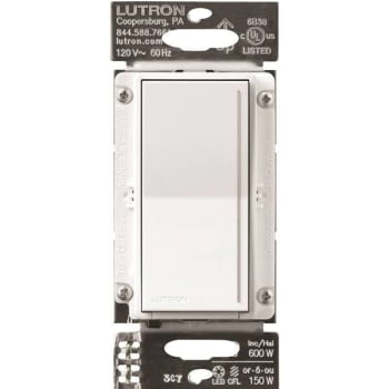 Image for Lutron Sunnata Touch Dimmer Switch W/ Led+ Technology (For Led/Halogen, Single Pole) (White) from HD Supply
