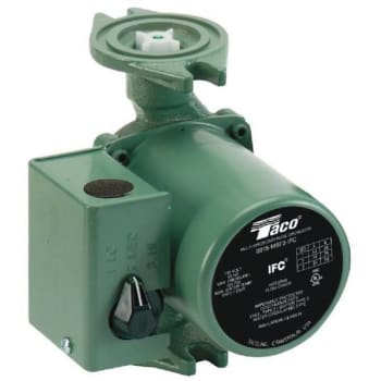 Image for Taco 00 Series Hydronic Circulator 1/20 HP 3-Speed Cast Iron With Flow Check from HD Supply