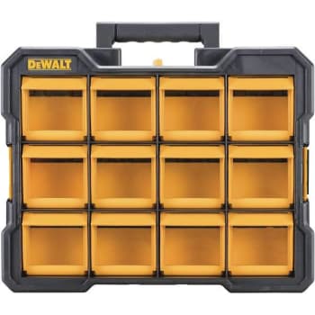 Image for Dewalt Plastic 12-Compartment Small Parts Organizer Flip Bin from HD Supply