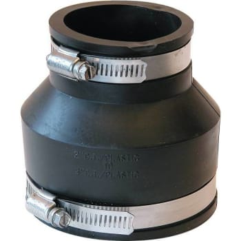 Image for Fernco 3 In. X 2 In. Flexible PVC Clamp Reducer Coupling from HD Supply