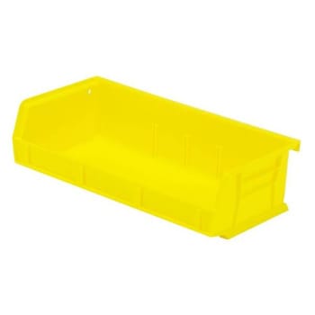 Image for Quantum Storage Systems Ultra Stack & Hang Bin, 5-3/8"x11"x3", Yellow, Case Of 8 from HD Supply