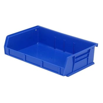 Image for Quantum Storage Systems Ultra Stack & Hang Bin, 7-3/8"x11"x3", Blue, Case Of 8 from HD Supply