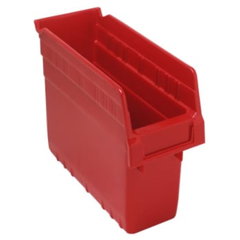 Image for Quantum Storage Systems Store-Max Bin, 10-1/6" X 3" X 8", Red, Case Of 36 from HD Supply