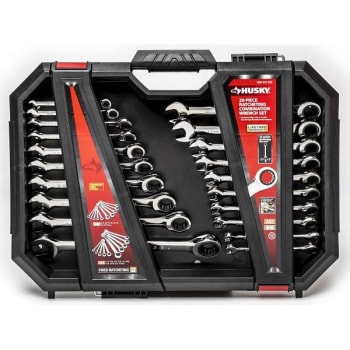Image for Husky 72-Tooth Ratcheting Sae/mm Combination Wrench Set 20-Piece from HD Supply
