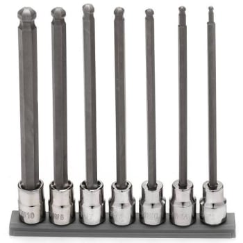 Image for Husky 3/8 In. Drive Mm Long Ball Bit Socket Set 7-Piece from HD Supply